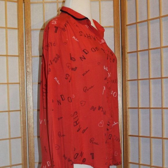 Anthro Maeve Sz 4 Cities Blouse - Picture 11 of 16